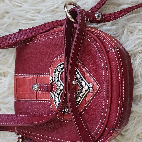 SALE💥Brighton Leather Love Ya Org Heart Crossbody - Picture 10 of 13